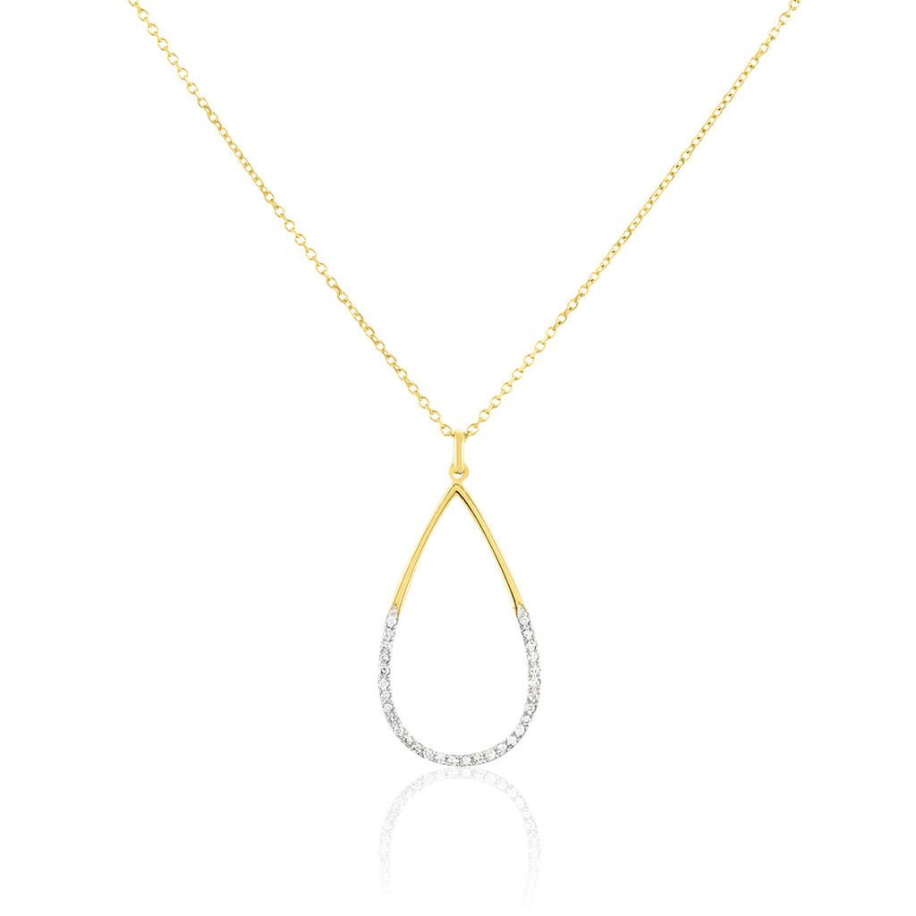 Collier Or Jaune Diamant