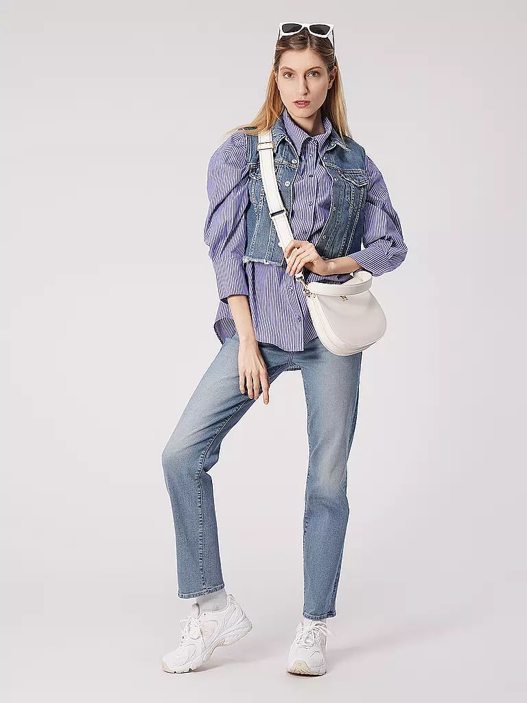 LEVI'S® Jeansgilet Cropped Fit blau