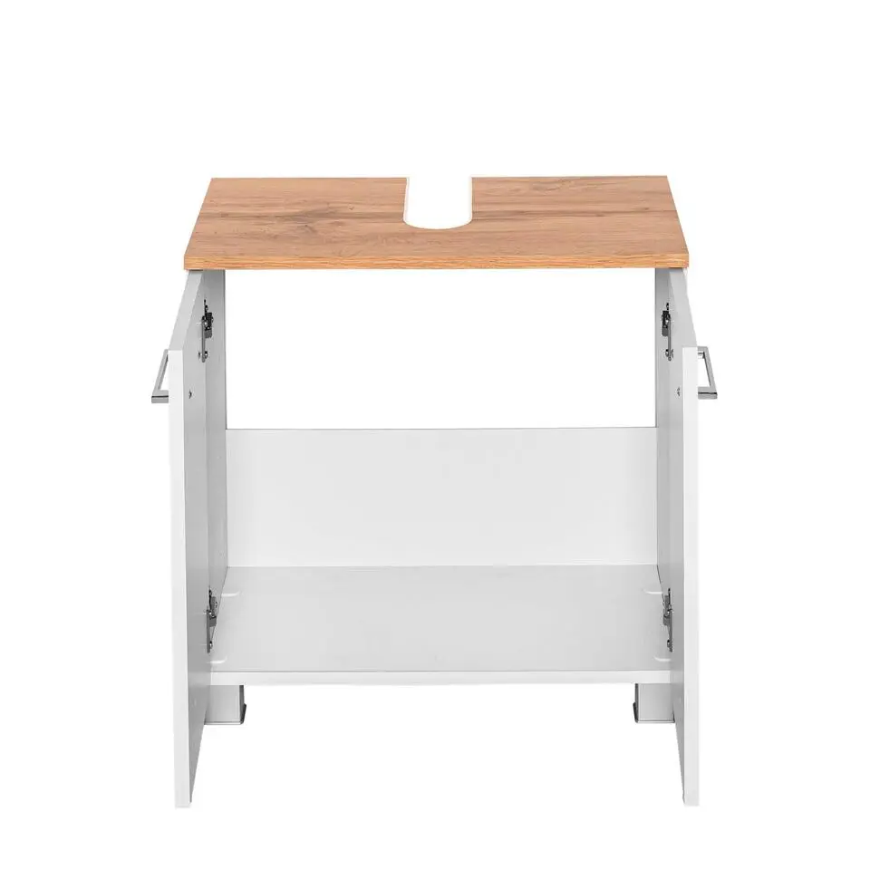 Wastafelonderkast Pares 60cm 2 lades - wit