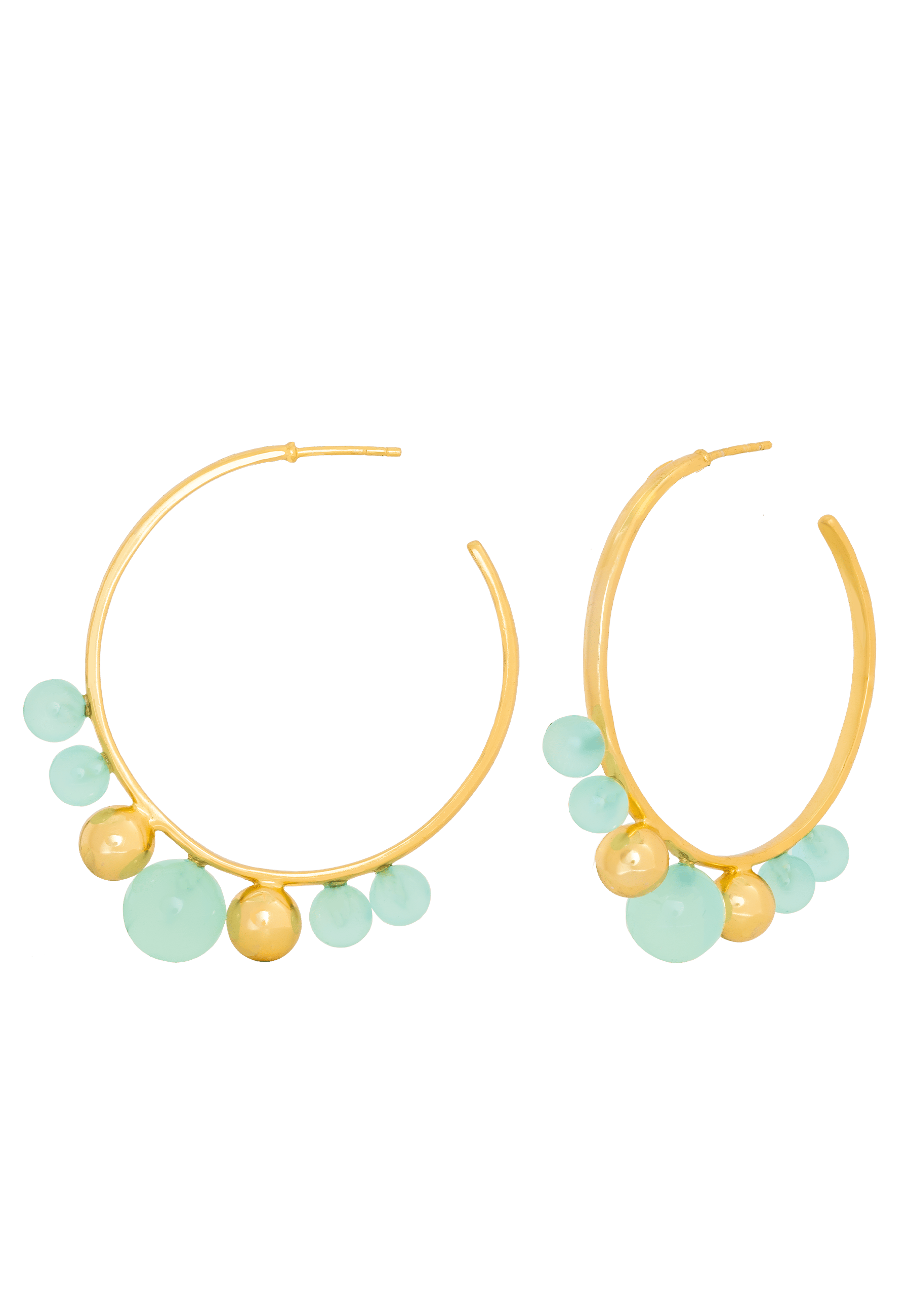 Boucles d'oreilles elara aigue-marine | Bleu