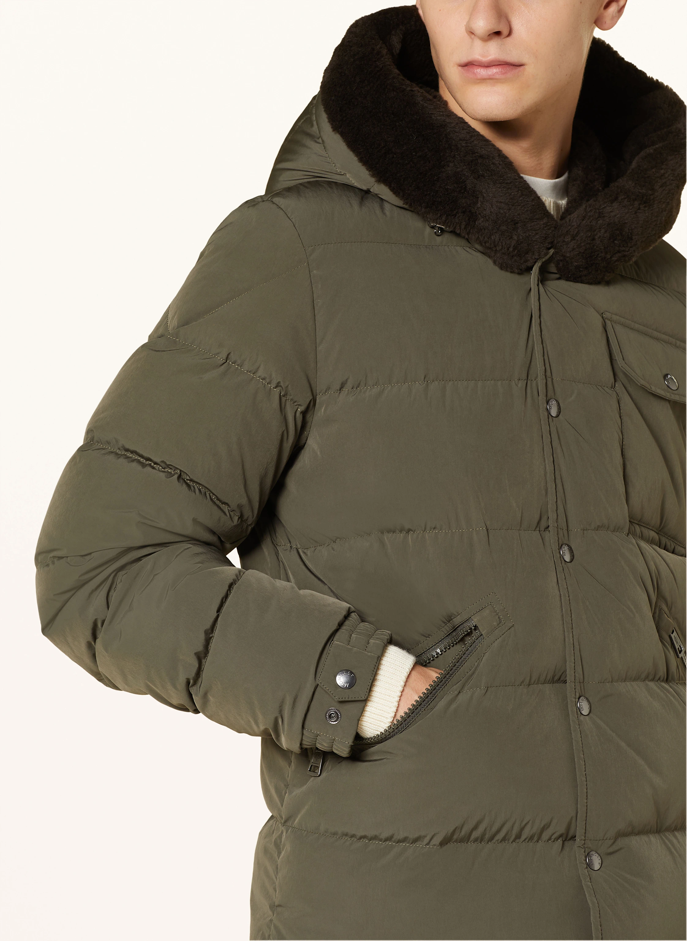 MONCLER Daunenjacke MARCELETTES mit Kunstfell