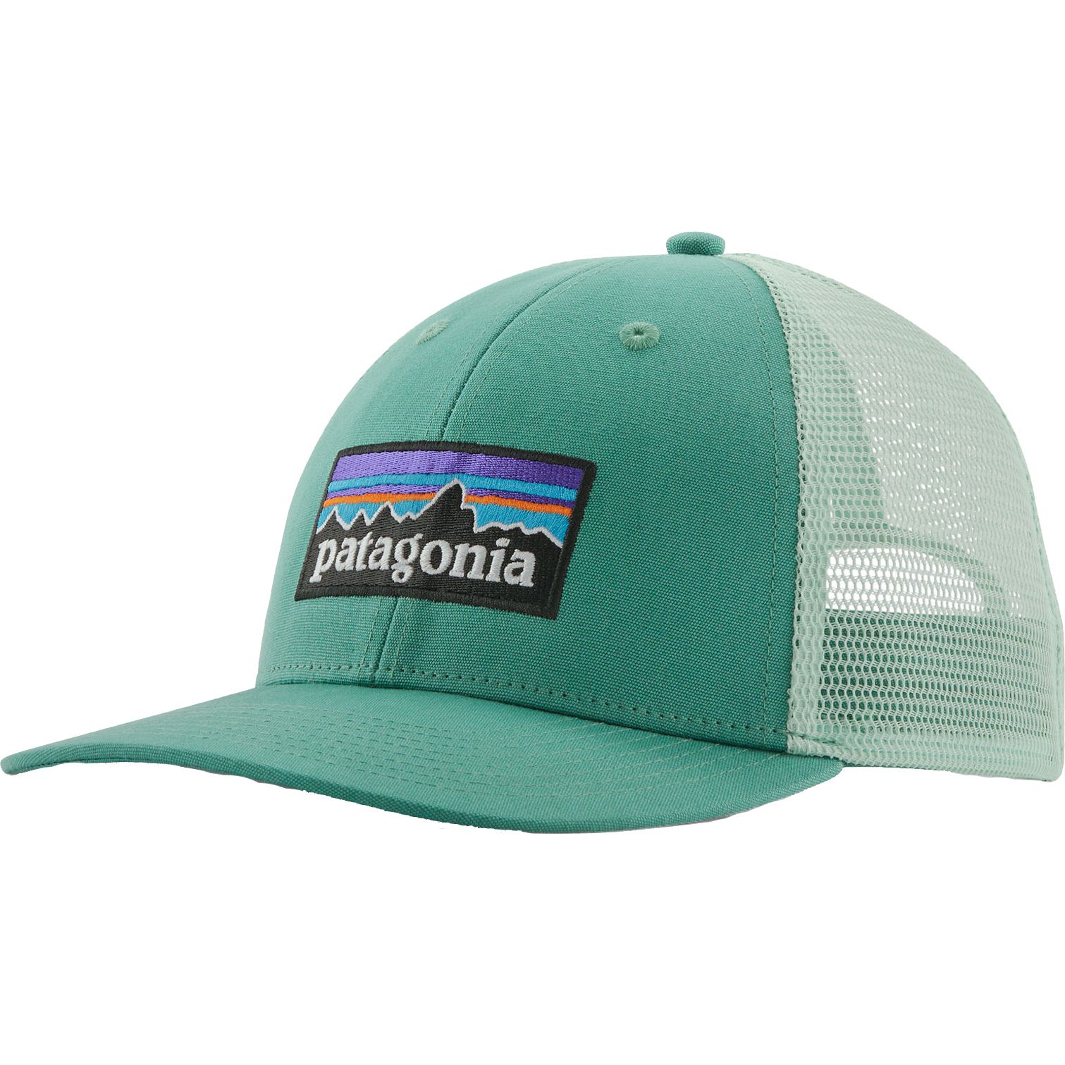Patagonia P-6 Logo LoPro Trucker Cap heartleaf green