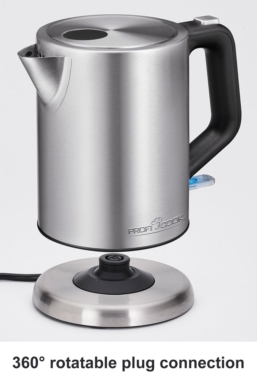 ProfiCook Wasserkocher PC-WKS 1106 Edelstahl 1 Liter 2200 Watt