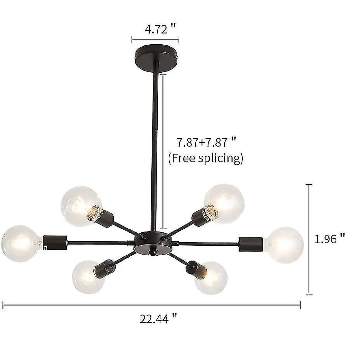 Lampe industrielle Universal - Noir