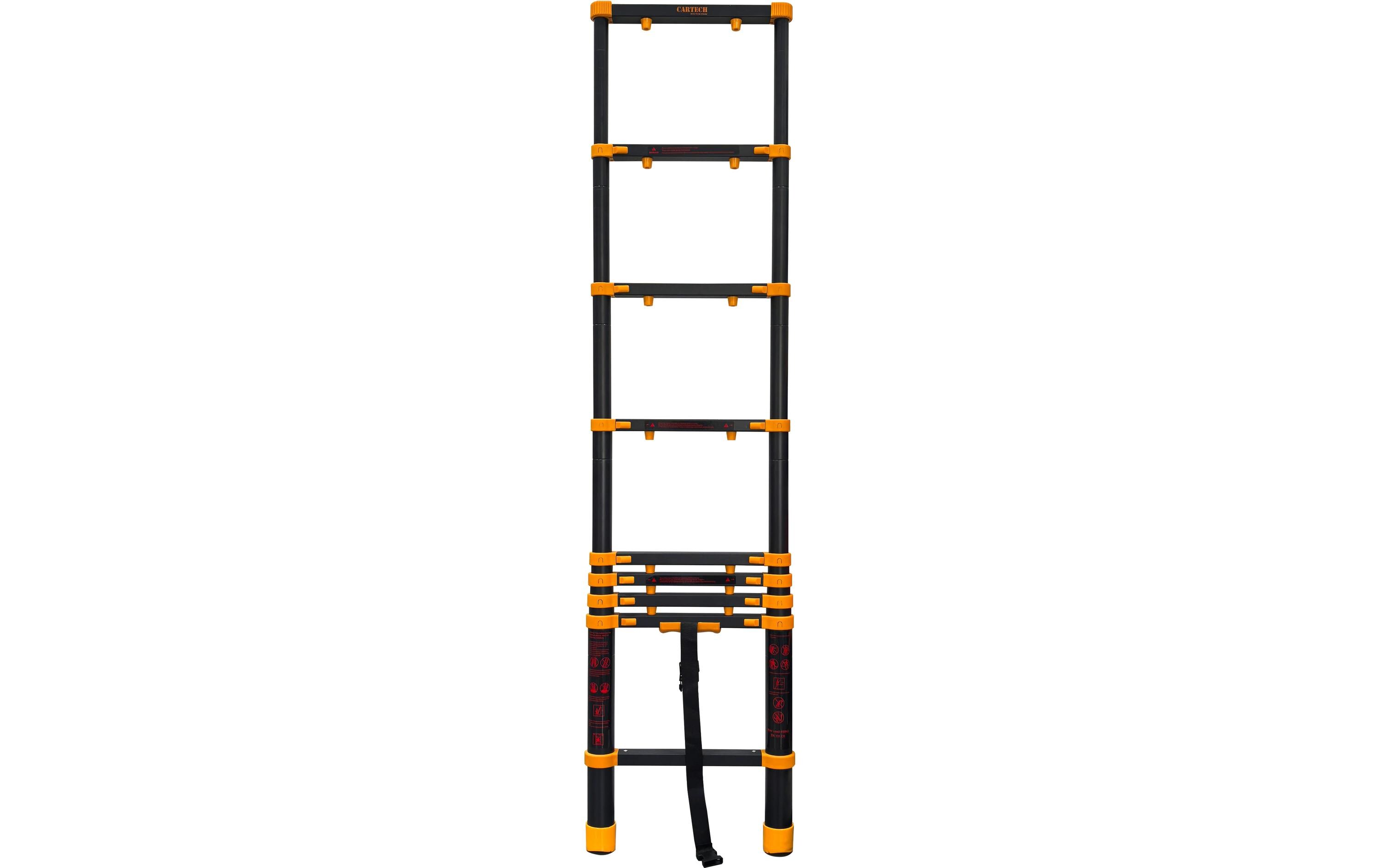 Teleskop-Anlegeleiter 8 Stufen<br>Teleskopleiter aus hochwertigem Aluminium