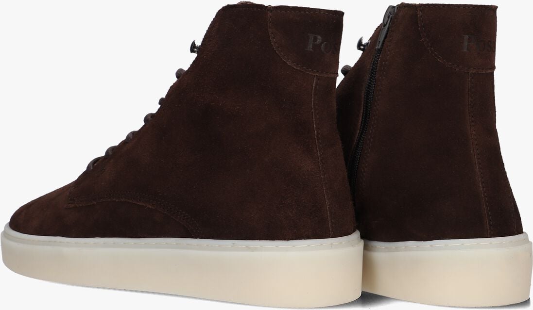 bruine posa veterboots lace up high boots