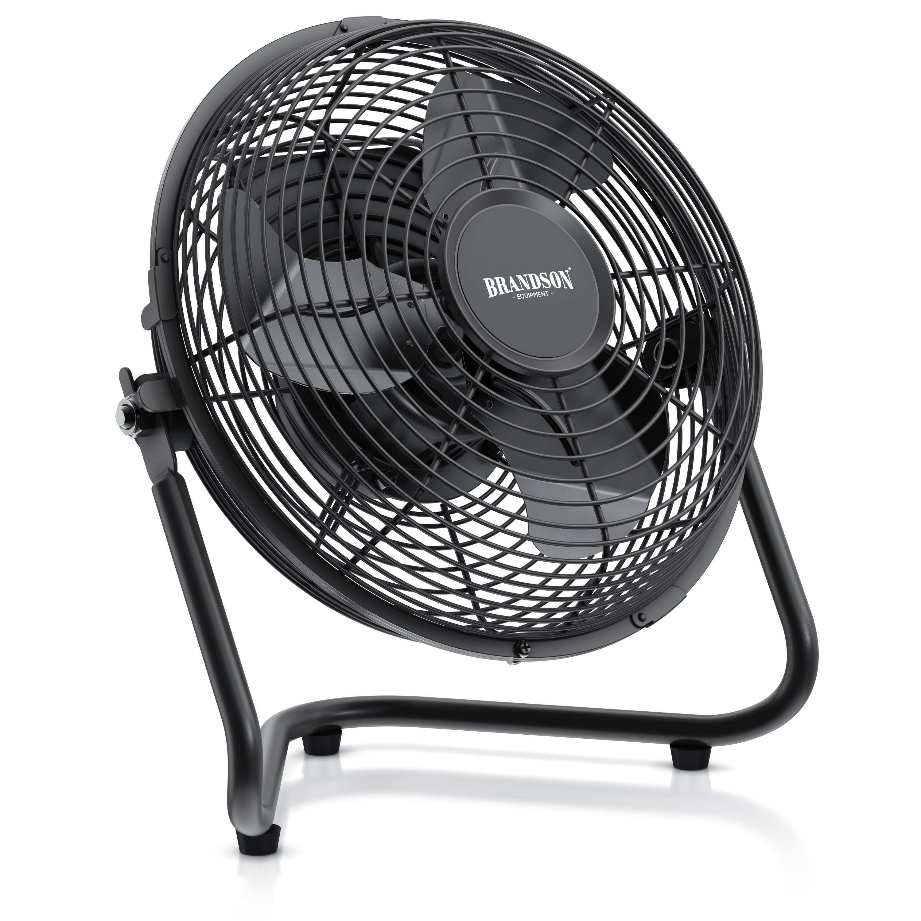 Brandson - Windmaschine Retro Stil - Ventilator Design schwarz - Tischventilator 32 Watt - hoher Luftdurchsatz - stufenlos neigbarer Ventilatorkopf