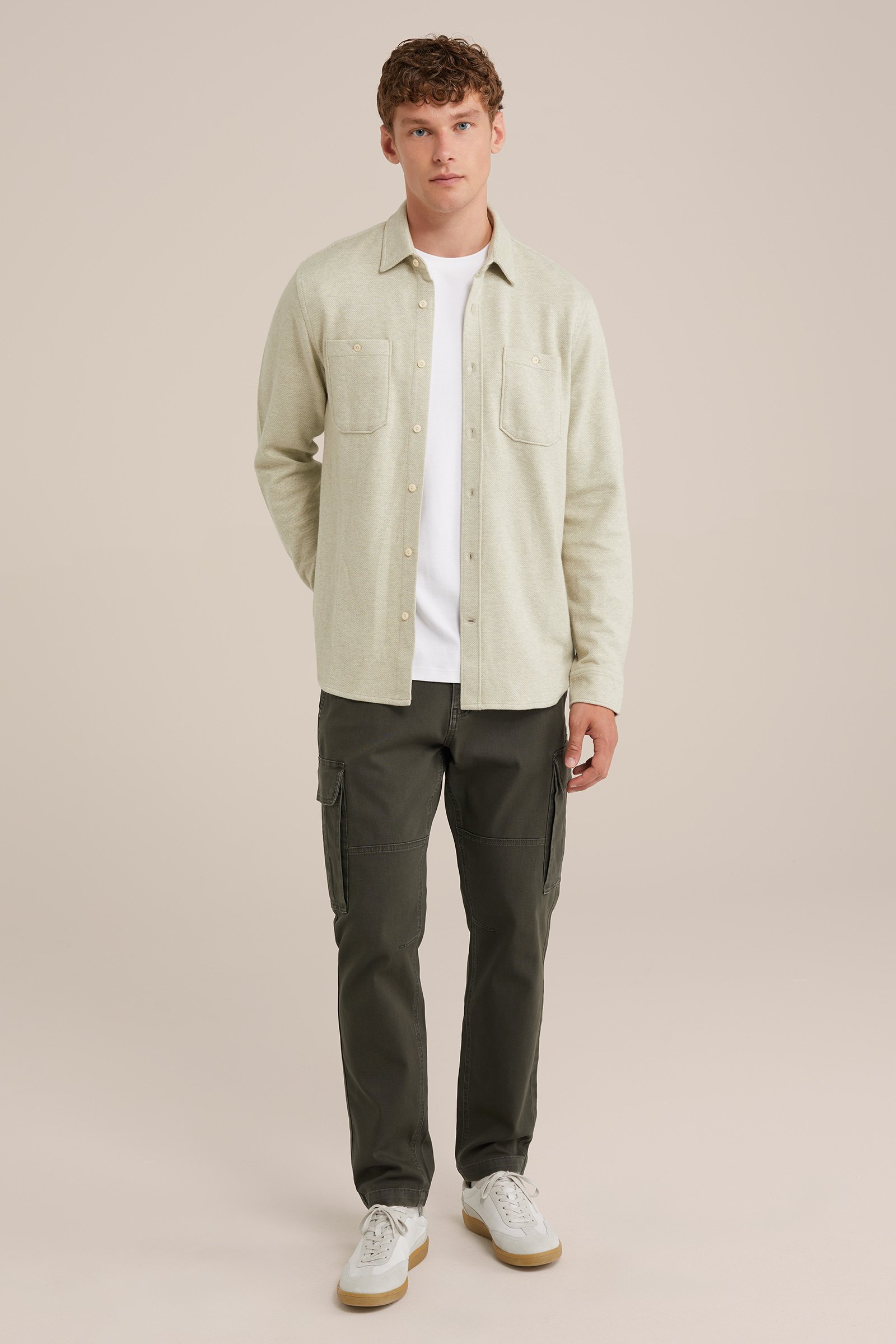 tapered fit cargobroek Blue Ridge Legergroen