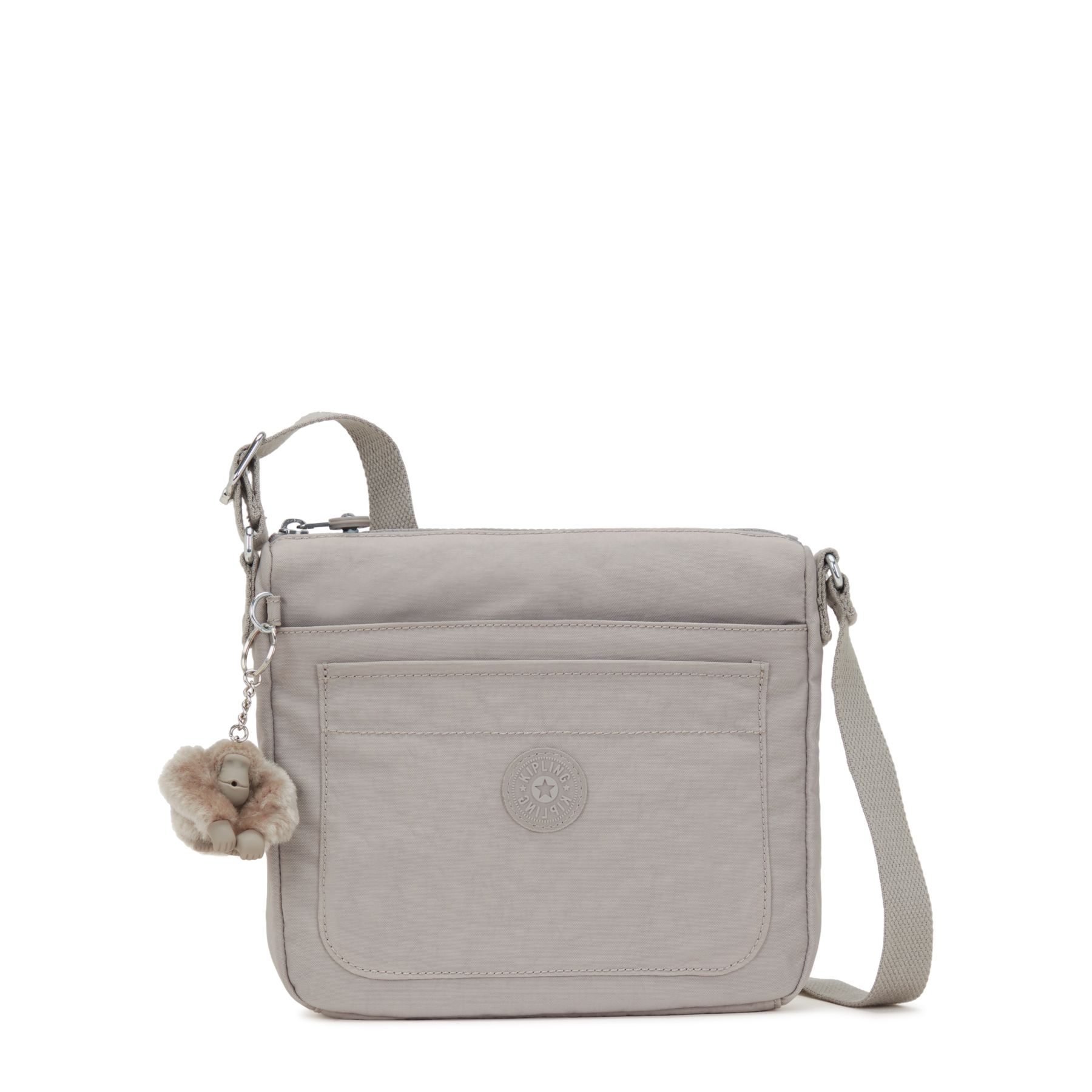 SEBASTIAN Sac à bandoulière moyen avec bretelle ajustable - Grey Gris