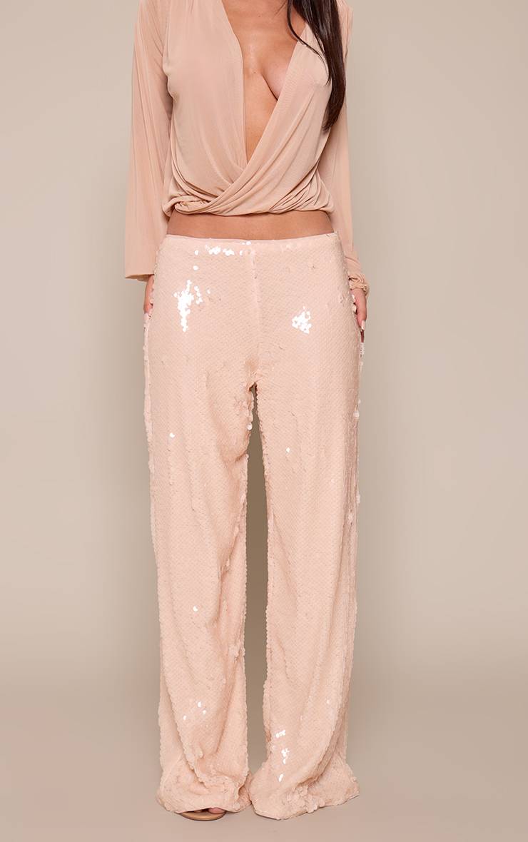 Nude Pantalon Ample À Jambes Larges Orné De Sequins
