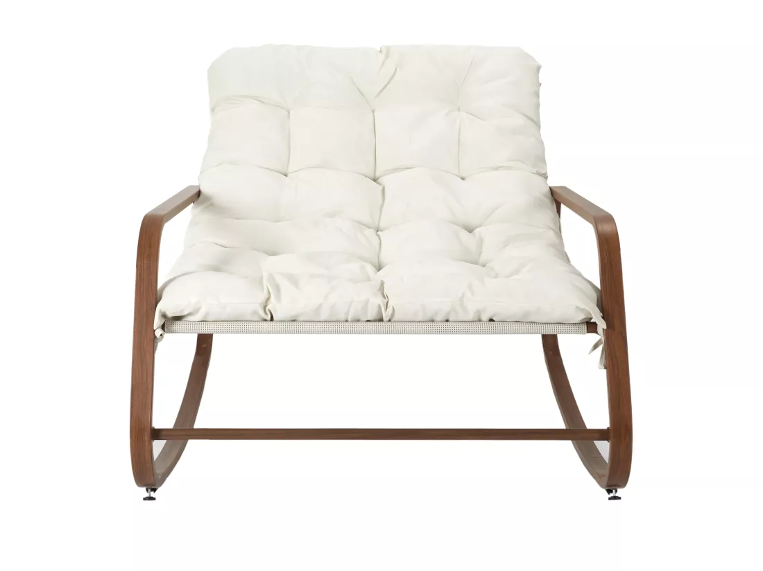 Fauteuil A Bascule Miami Imitation Bois