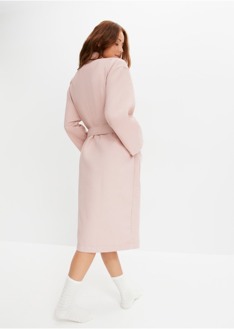 Peignoir de bain aspect gaufré
