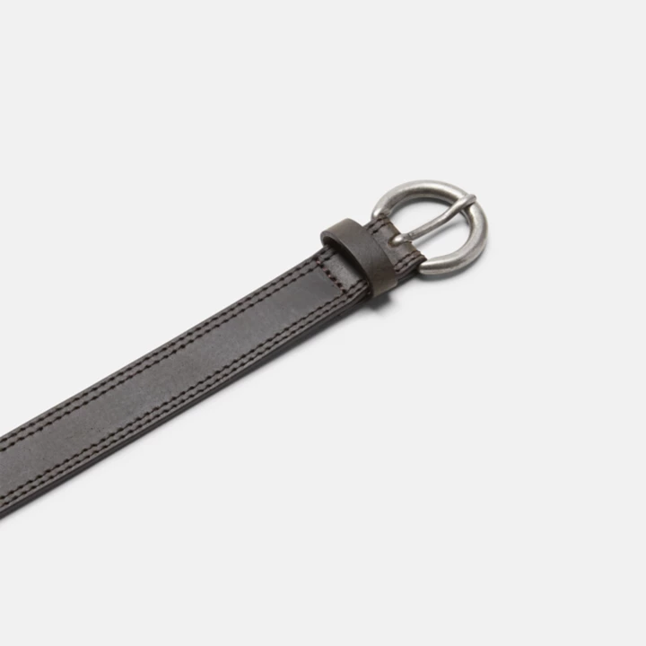 Ceinture de 25 mm/1 pouce à boucle ovale pour femme en marron