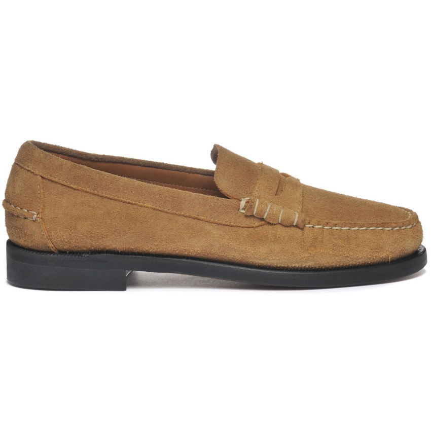 CLASSIC DAN FLESH OUT BEIGE CAMEL MOCASSIN-Mocassin pour homme en cuir flesh-out