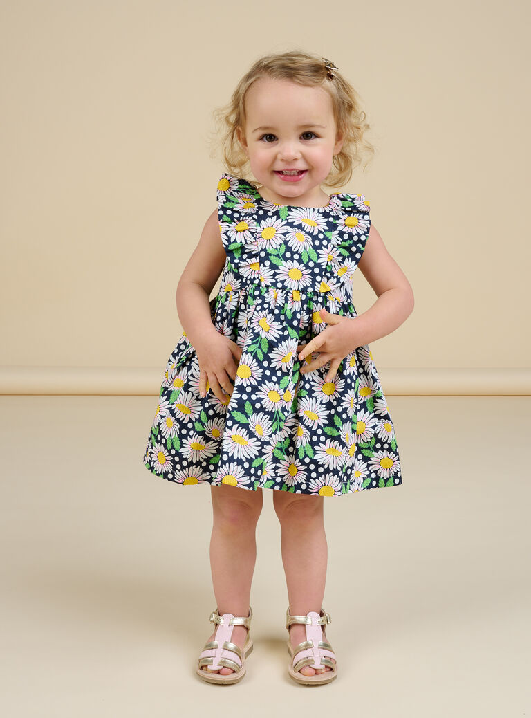 Robe et bloomer imprimé fleuri bébé fille