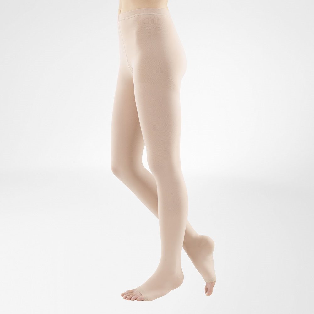 Bauerfeind VenoTrain Soft KKL2 AT<br>1 Stück, L, normal/long offene Fussspitze creme