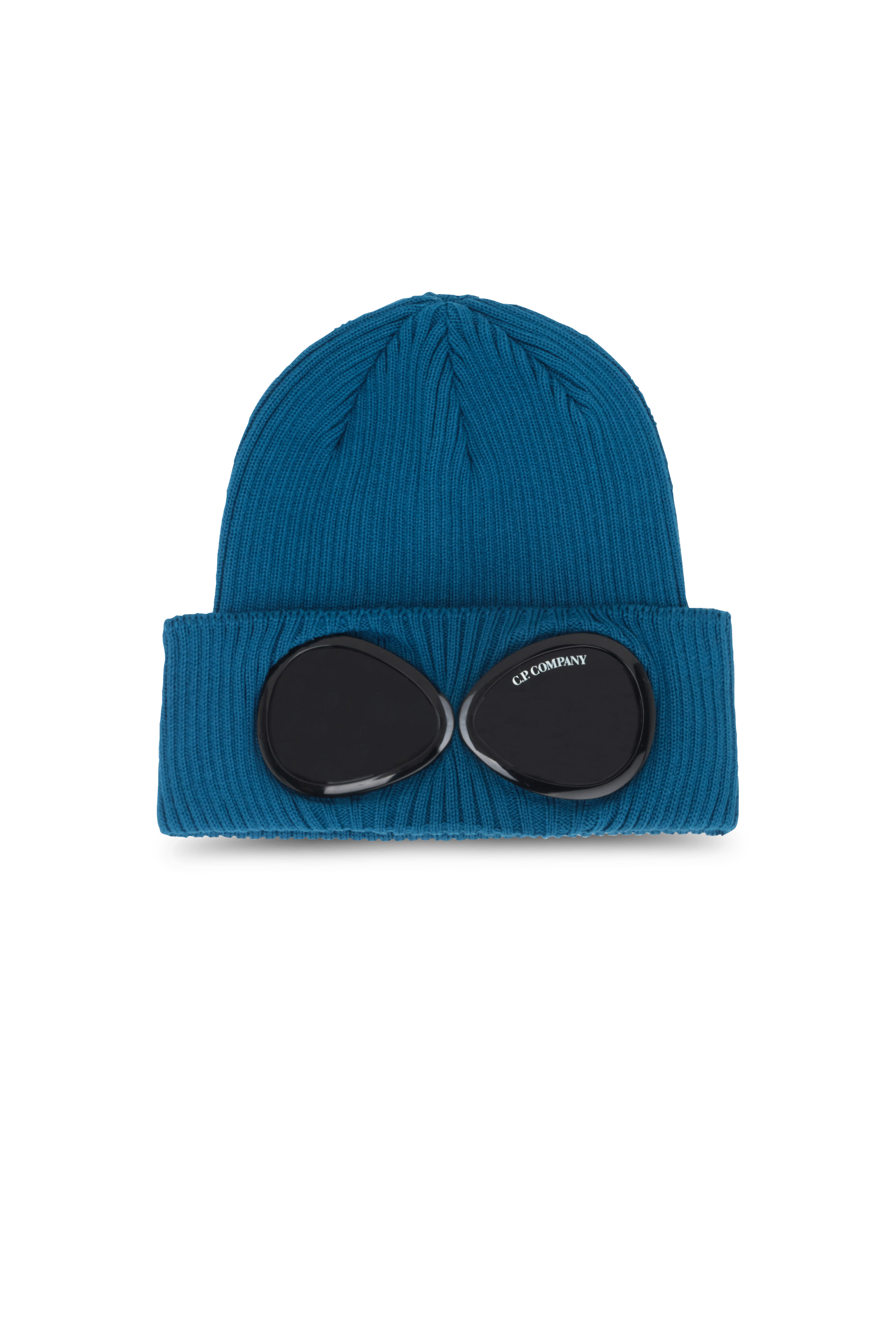 C.P. COMPANY Bonnet  COTTON GOGGLE BEANIE Bleu