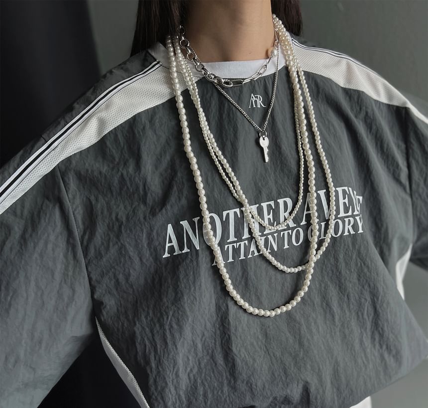 Coris - Spaghettibandjes Scoop Neck Effen Maxi A-lijn Jurk / Ronde Hals Letters Oversized Trui