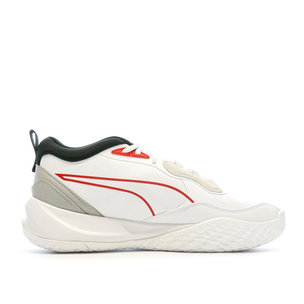 Puma Chaussures de basket Blanche/Rouge/Noir Homme Puma Playmaker