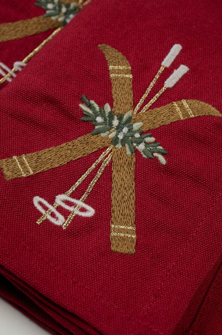 Tøyserviett rød - 45x45 cm