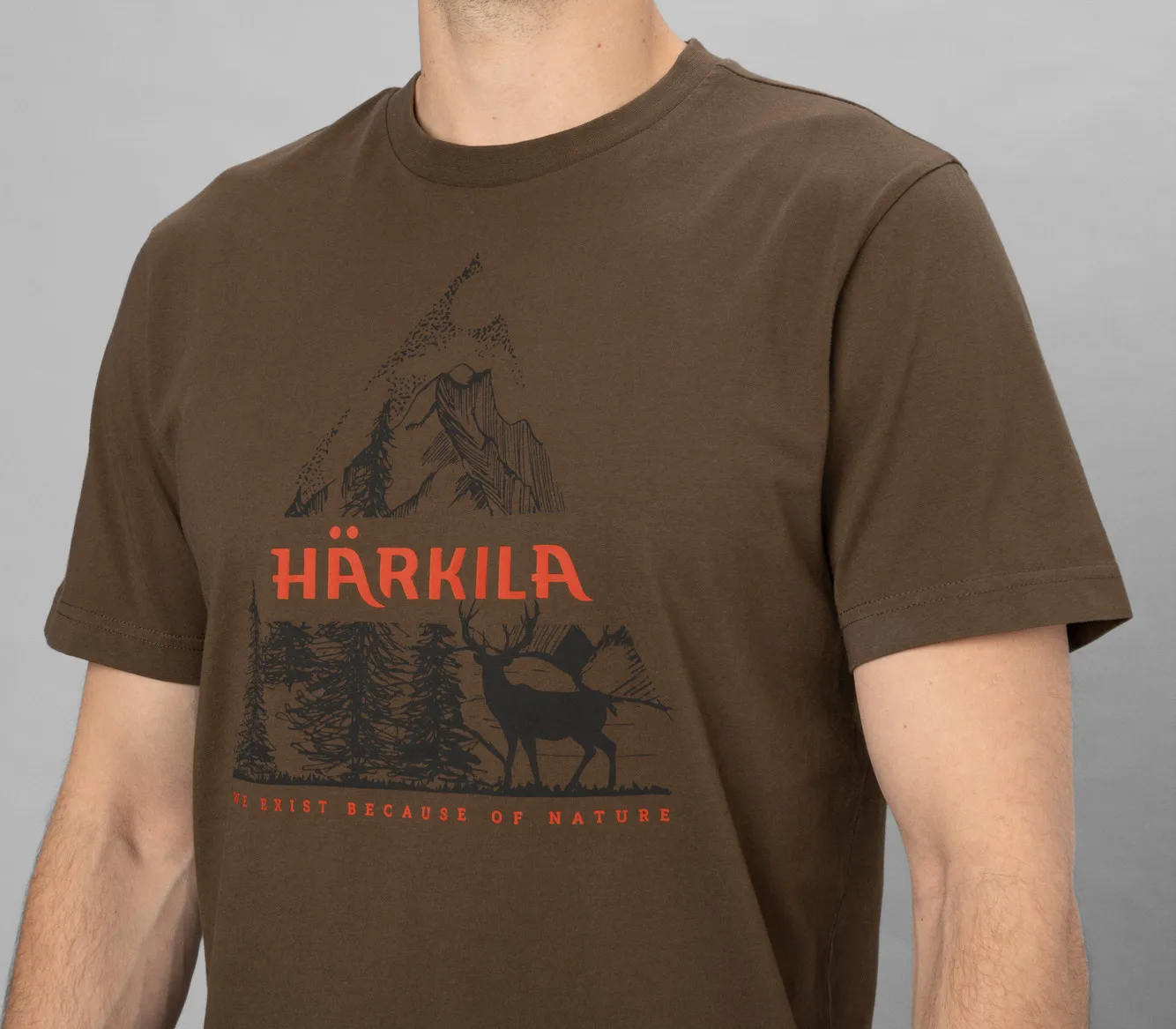 Härkila Men's Härkila Nature Shortsleeve T-Shirt Slate Black