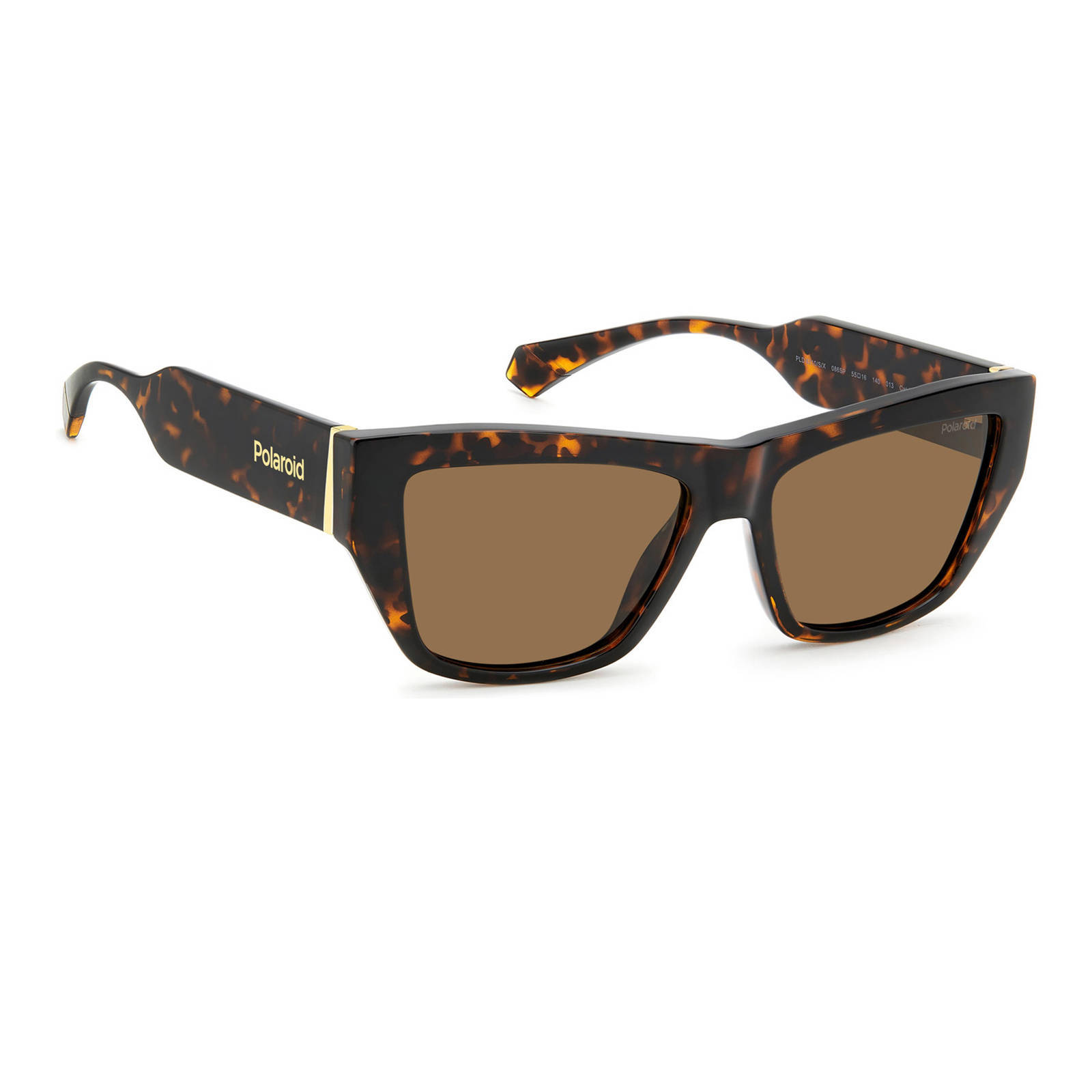 Polaroid zonnebril 6210/S/X met tortoise print bruin