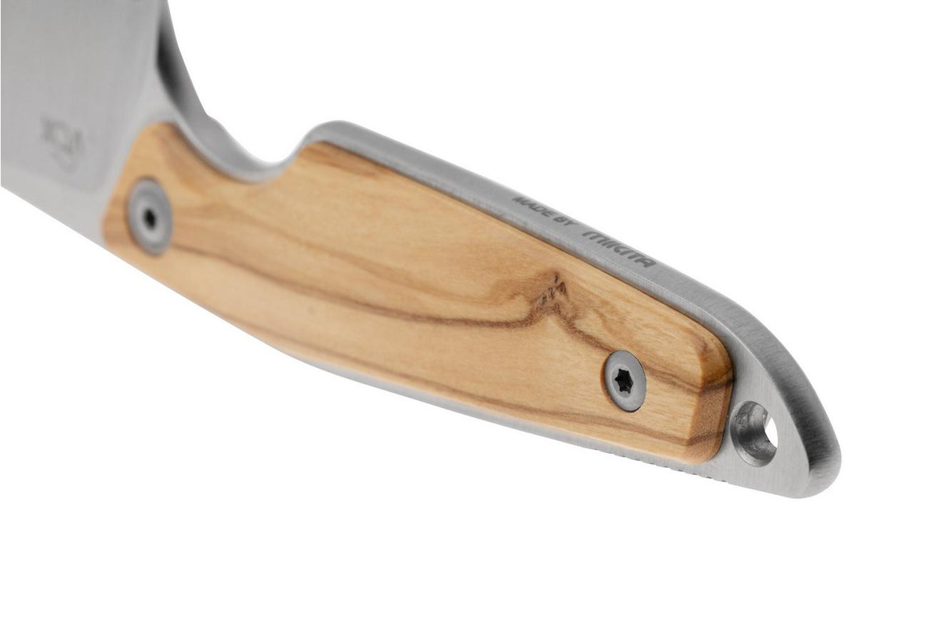 MKM Makro 2 Sheepfoot MK-MA02-O Olive Wood, vaststaand mes, Jesper Voxnaes design
