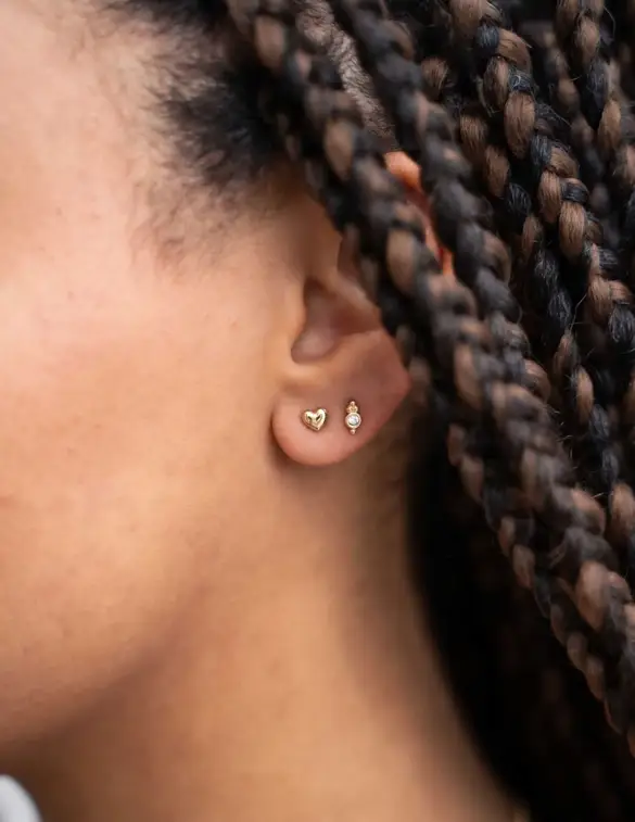 My Jewellery Studs met strass en bolletjes MJ10295