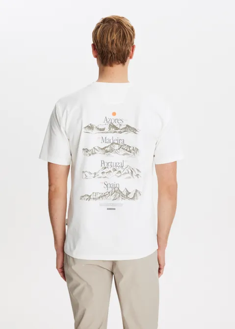T-shirt met print nature off-white (WIT.O)