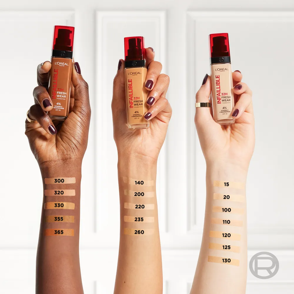 L'Oréal Paris Infaillible 32hr Fresh Wear Foundation - Flere farver