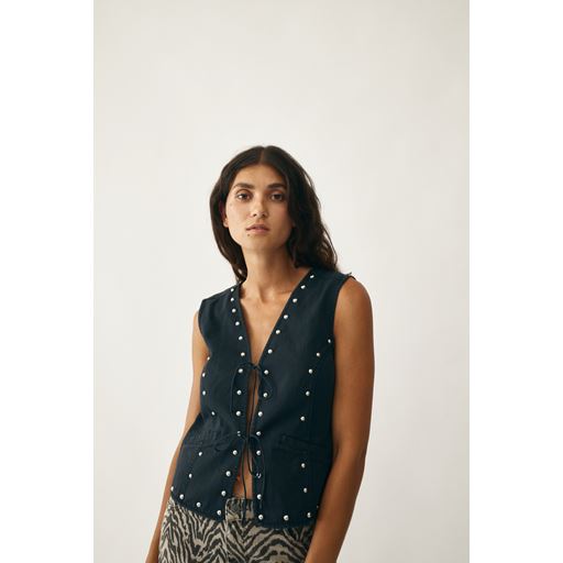 Global Funk Filluca-G Vest, Washed Black, M