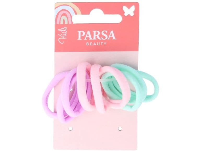Parsa Beauty Kids Zopfhalter Kinder Mehrfarbig 4 Stück Bunte Accessoires für Kinderhaare