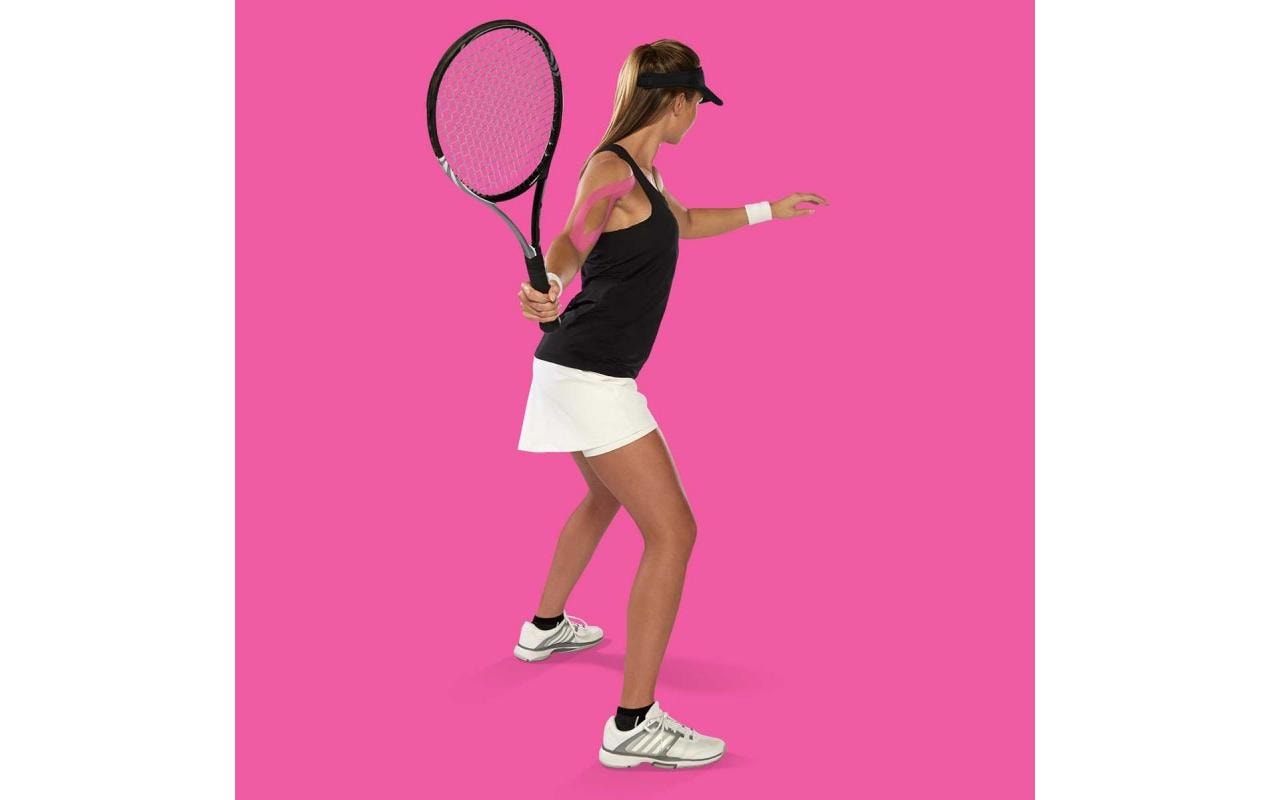 K-Tape pink 5 cm x 5 mAtmungsaktives Kinesiology Tape für Muskeln und Gelenke