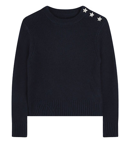 Zadig & Voltaire Bluse - Wolle/Polyamid - Nacht m. Sternen