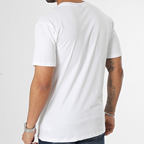 Tee Shirt Poche Blanc Noir