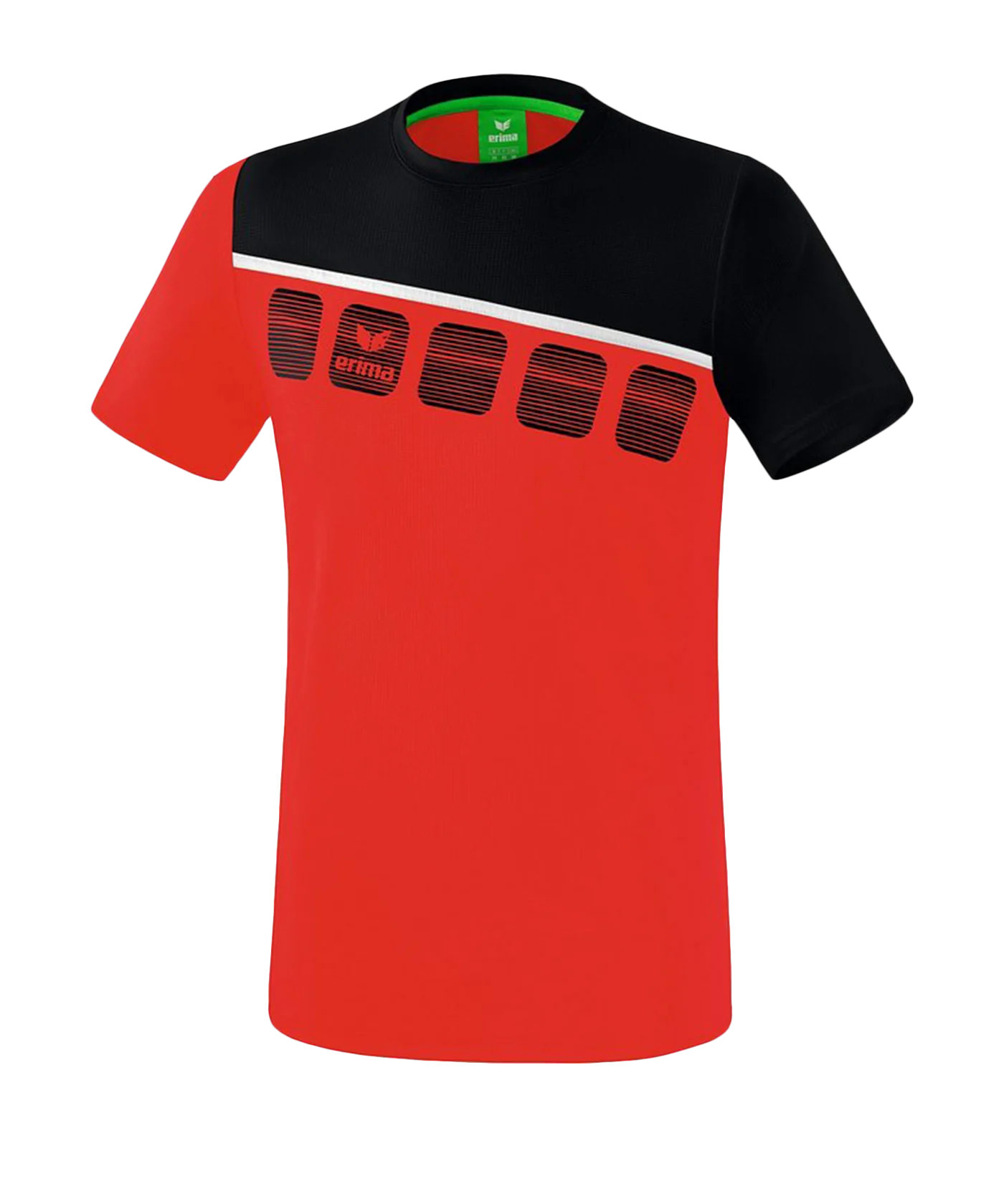 Erima 5-C T-Shirt Kids Rot Schwarz