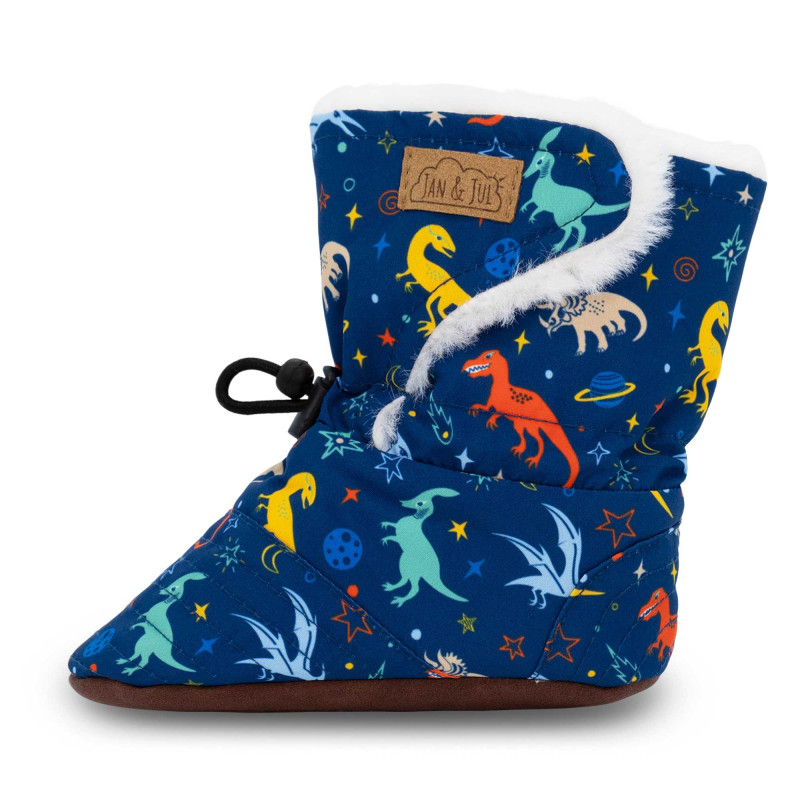 Jan and Jul Jan and Jul Stay-Put Winter Booties Space Dinos