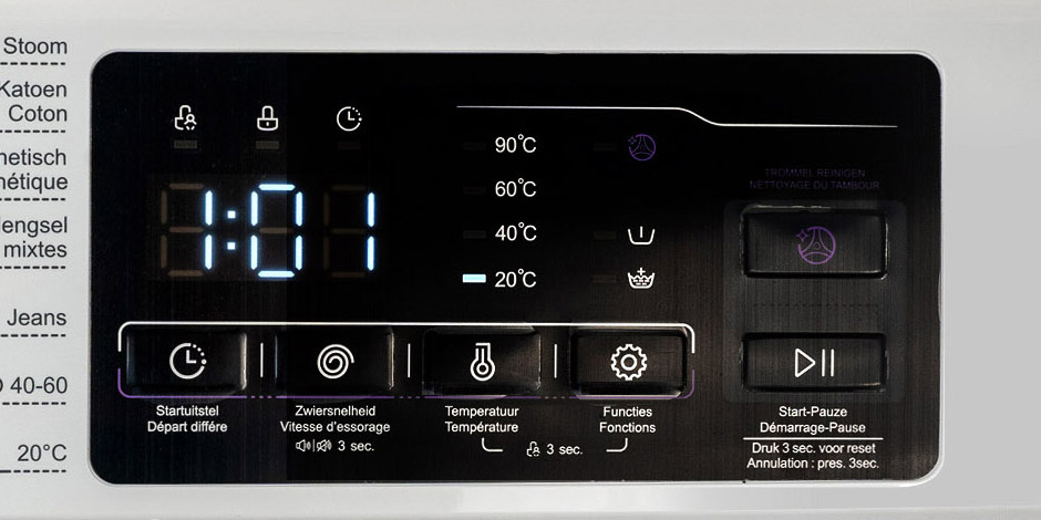 Friac wasmachine WA9410A - 9kg - 1400T/min - Energieklasse A