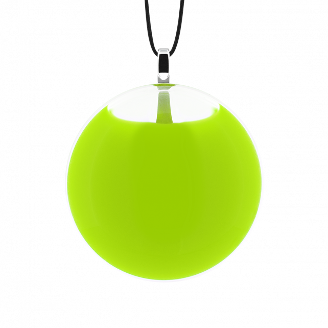 Pendentif en verre soufflé - Galet Mini Milk