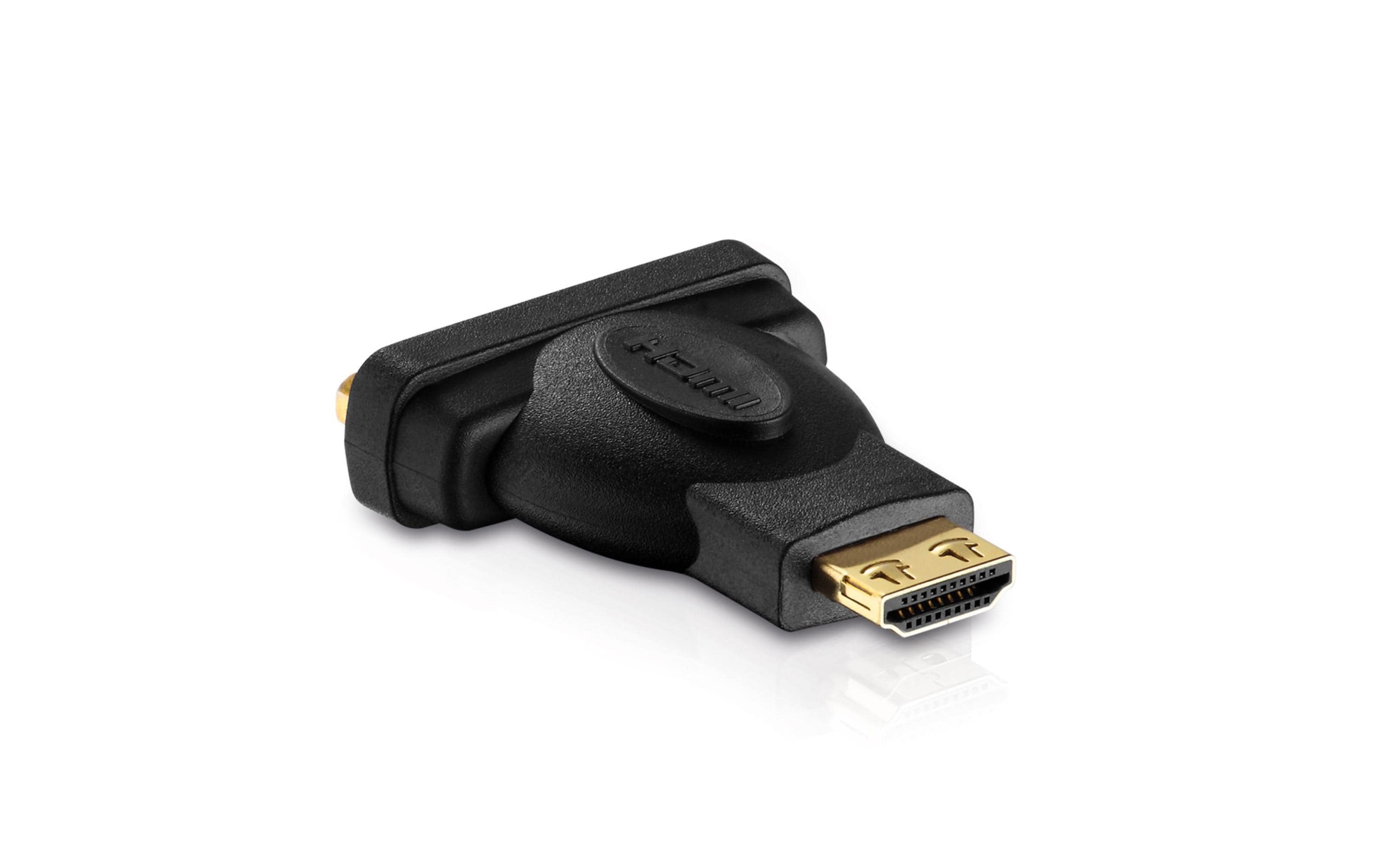 Adapter HDMI - DVI-DDVI-D Buchse (24+1) auf HDMI Stecker, schwarz
