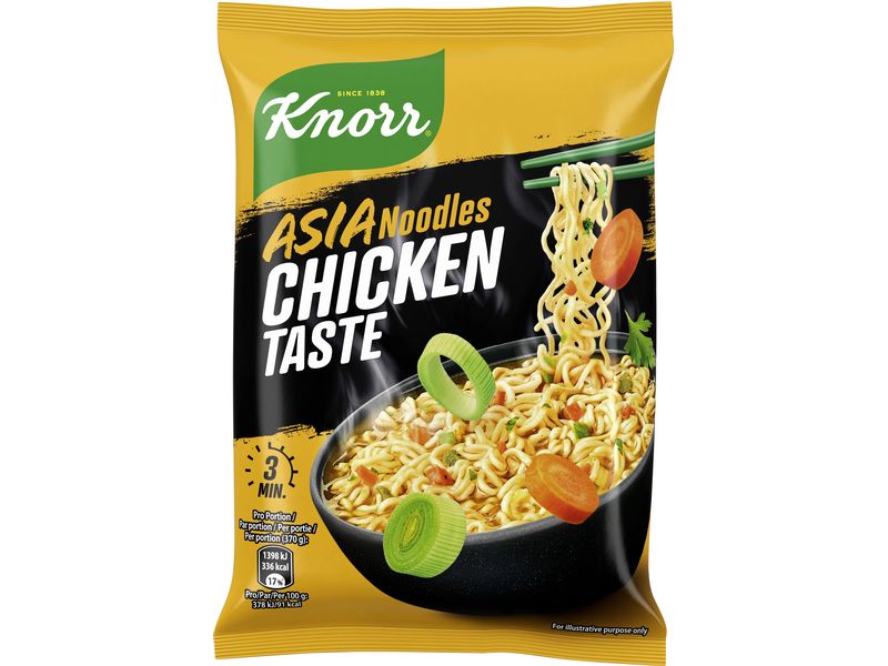 Knorr Asia Instant Noodles Chicken Taste 6 Portionen Asiatisches Nudelgericht