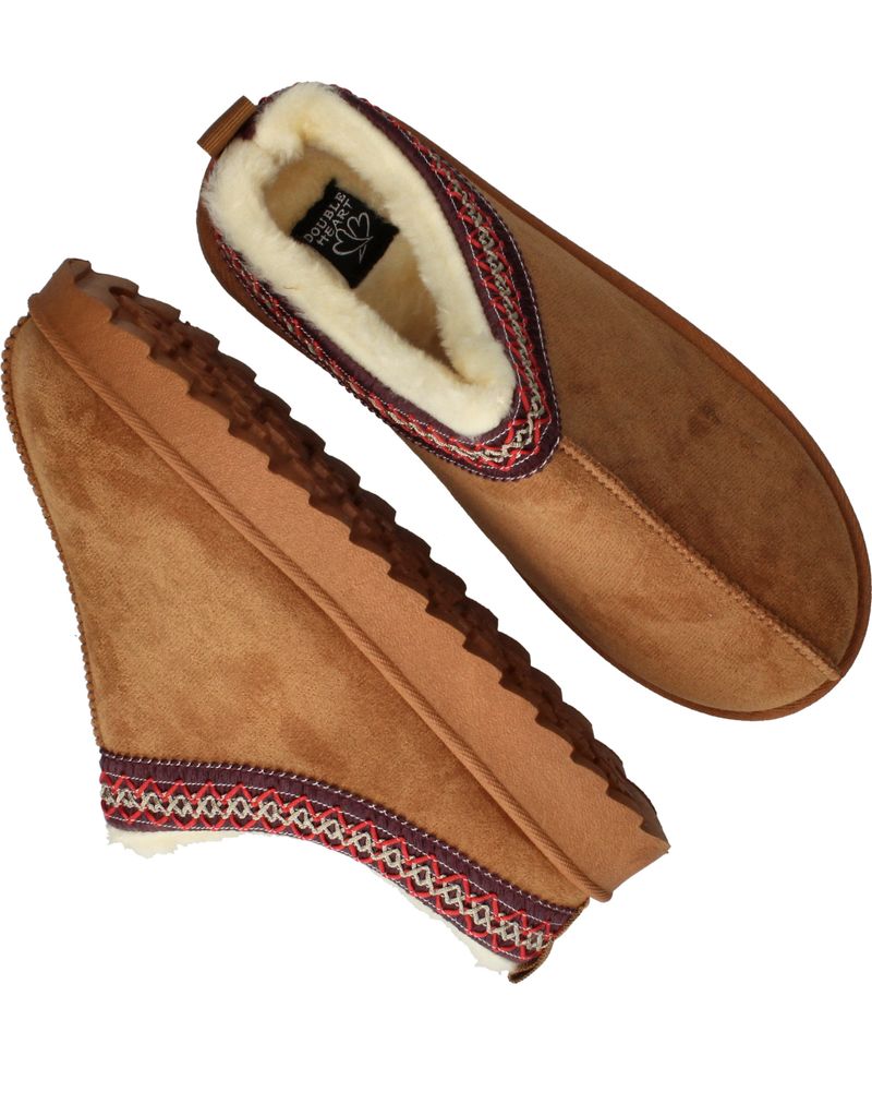 Belizia Dichte pantoffels Cognac Dames