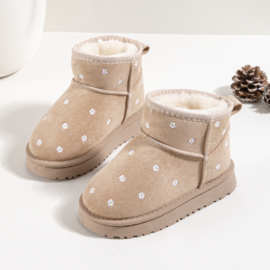 Sweet daisy winter boots - beige