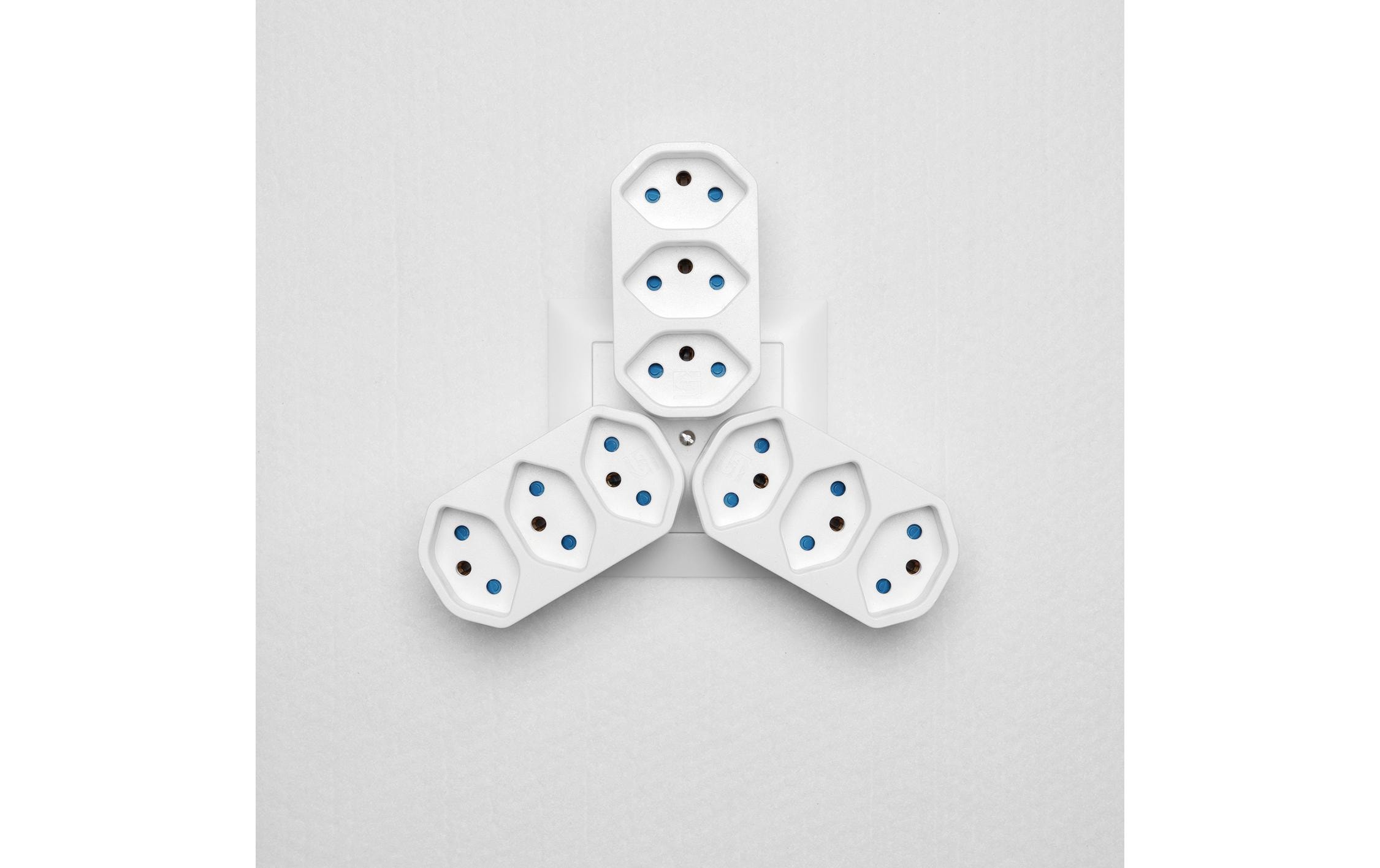 Manta Mehrfachadapter 3xT13 drehbar 3Mehrfachadapter LINE 3xT13 drehbar 320° weiss