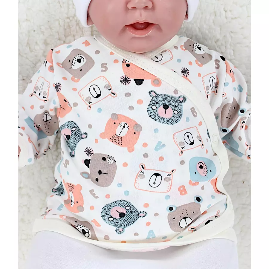 TupTam Baby Langarm Wickelshirt 5er Set rosaweiß