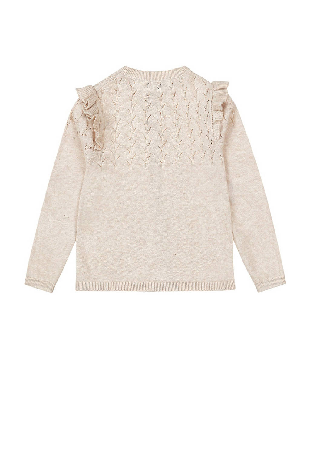 Dirkje fijngebreid vest beige