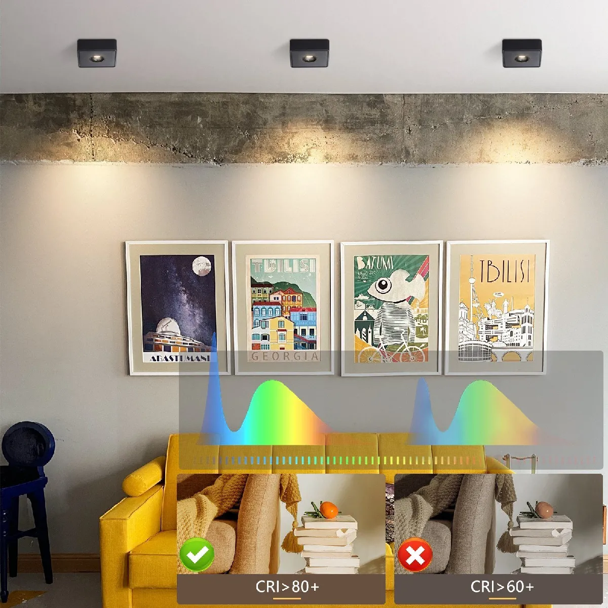 ZMH Lampe Pendant LED Blanc