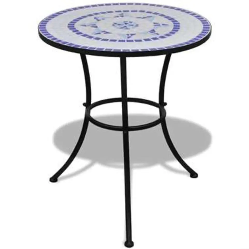 vidaXL - Stoel - Blauw - Keramiek