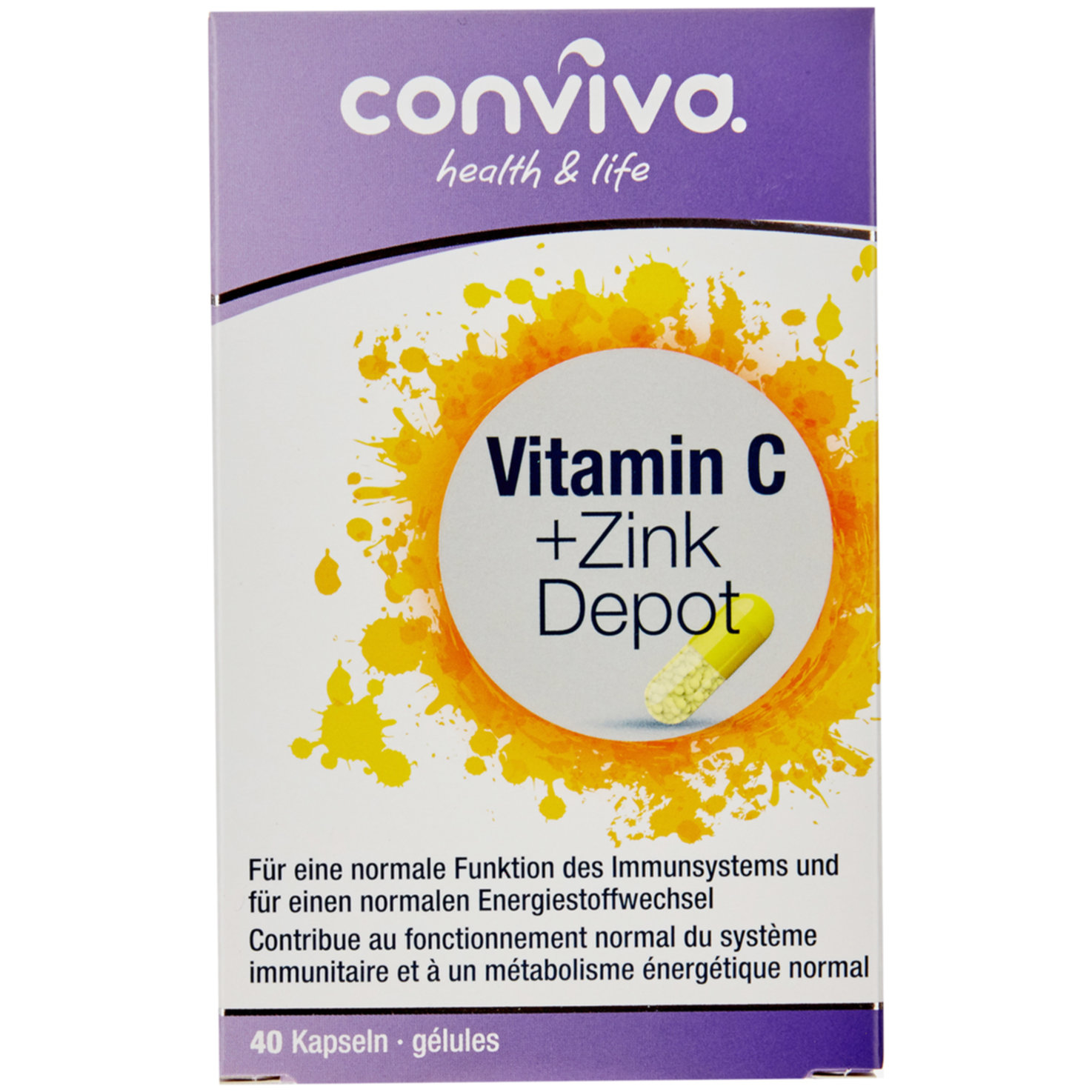 conviva VitaminC + Zink Depot 40 Stück