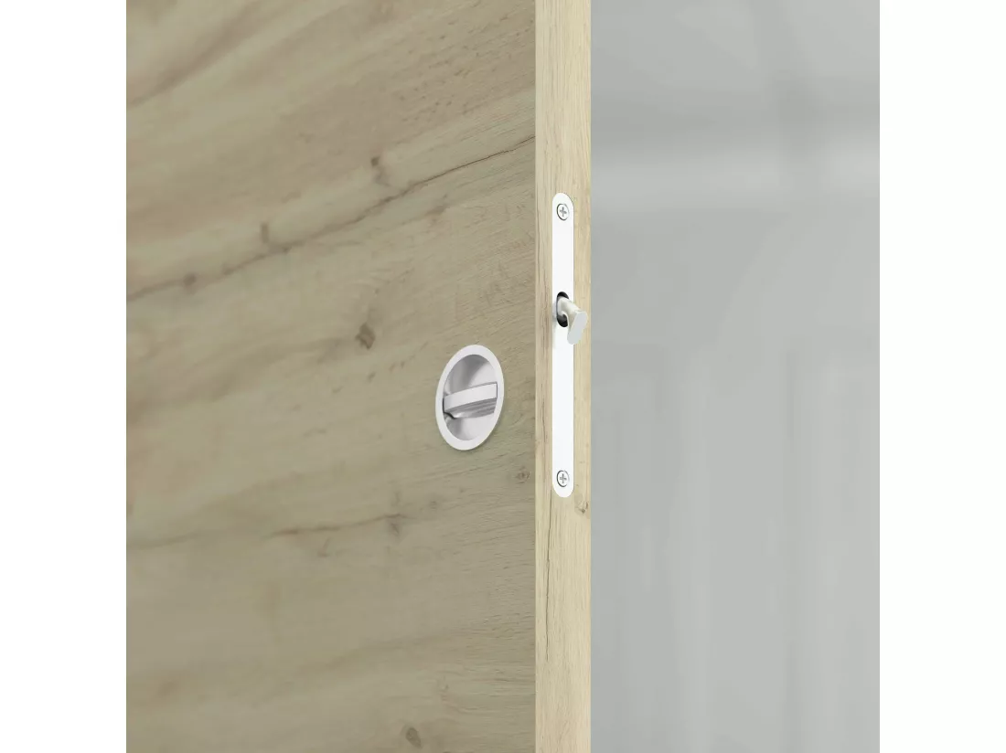 Porte Coulissante avec Rail + Serrure - Tokyo 83 cm